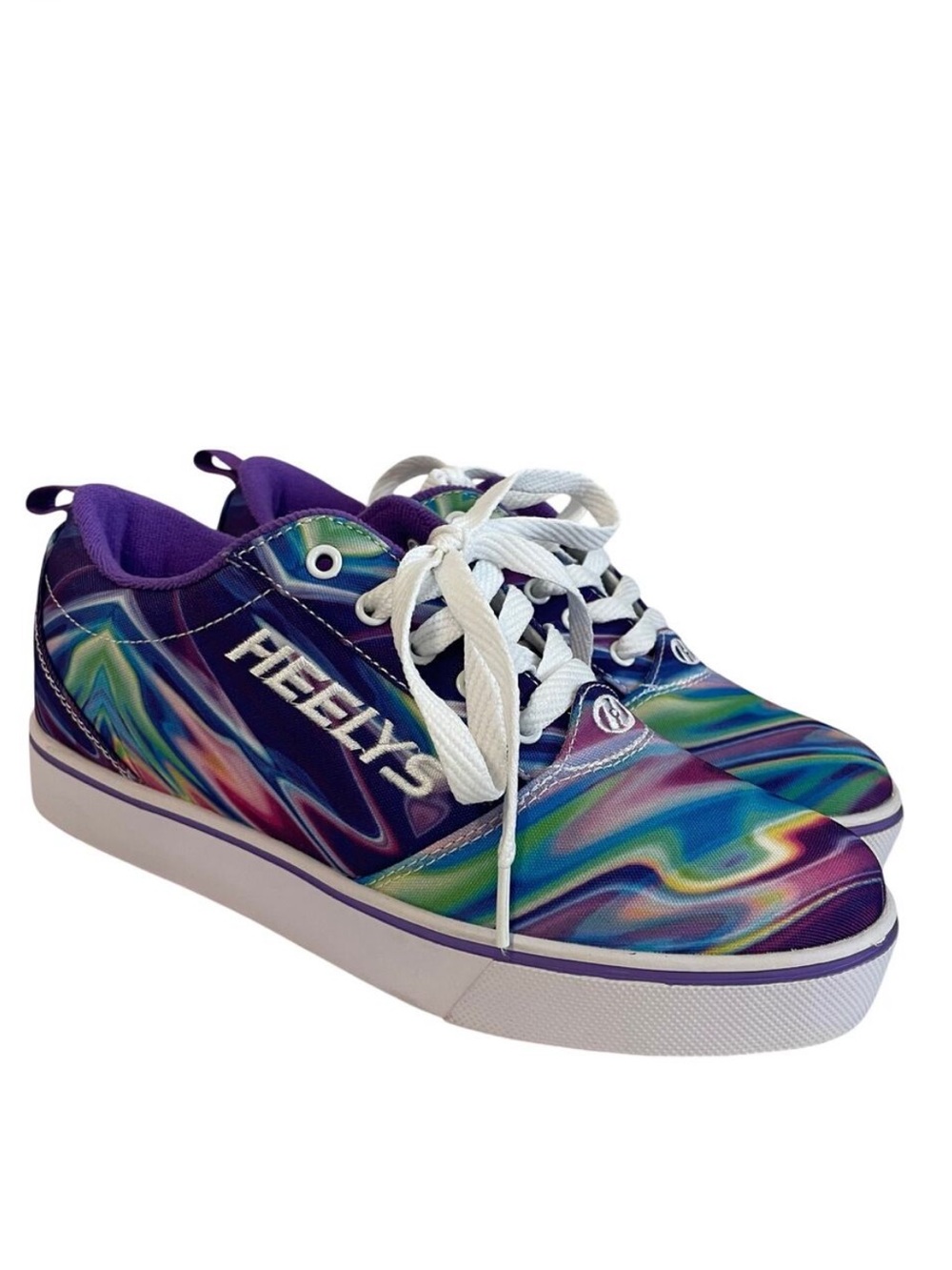 Heelys Pro 20 Prints Skate Shoe Psychedelic Swirl Purple Youth 6 / Women’s 7